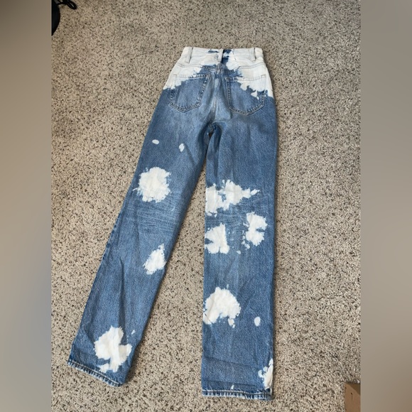 Pac Sun 90’s Boyfriend jeans 22 Cow print Baggy - Picture 3 of 3